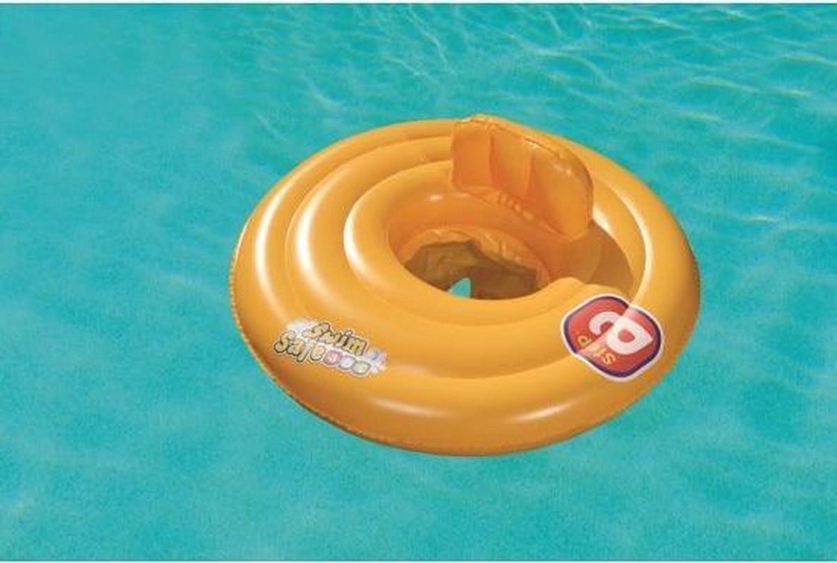 Bestway Baby - Zwemring - Zwemband - Babysitter - Babyfloat - SwimSafe - Swim Safe - Bandzitje - Band met zitje - Babyzwemband - Babyzwemring - 69cm