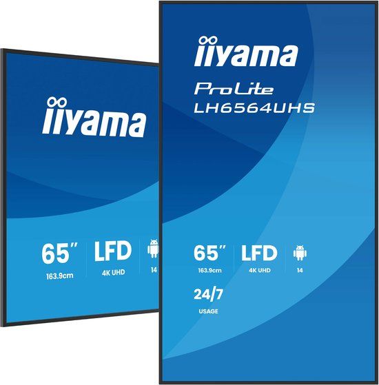 Iiyama LH6564UHS-B1AG 65" 4K Ultra HD IPS Monitor