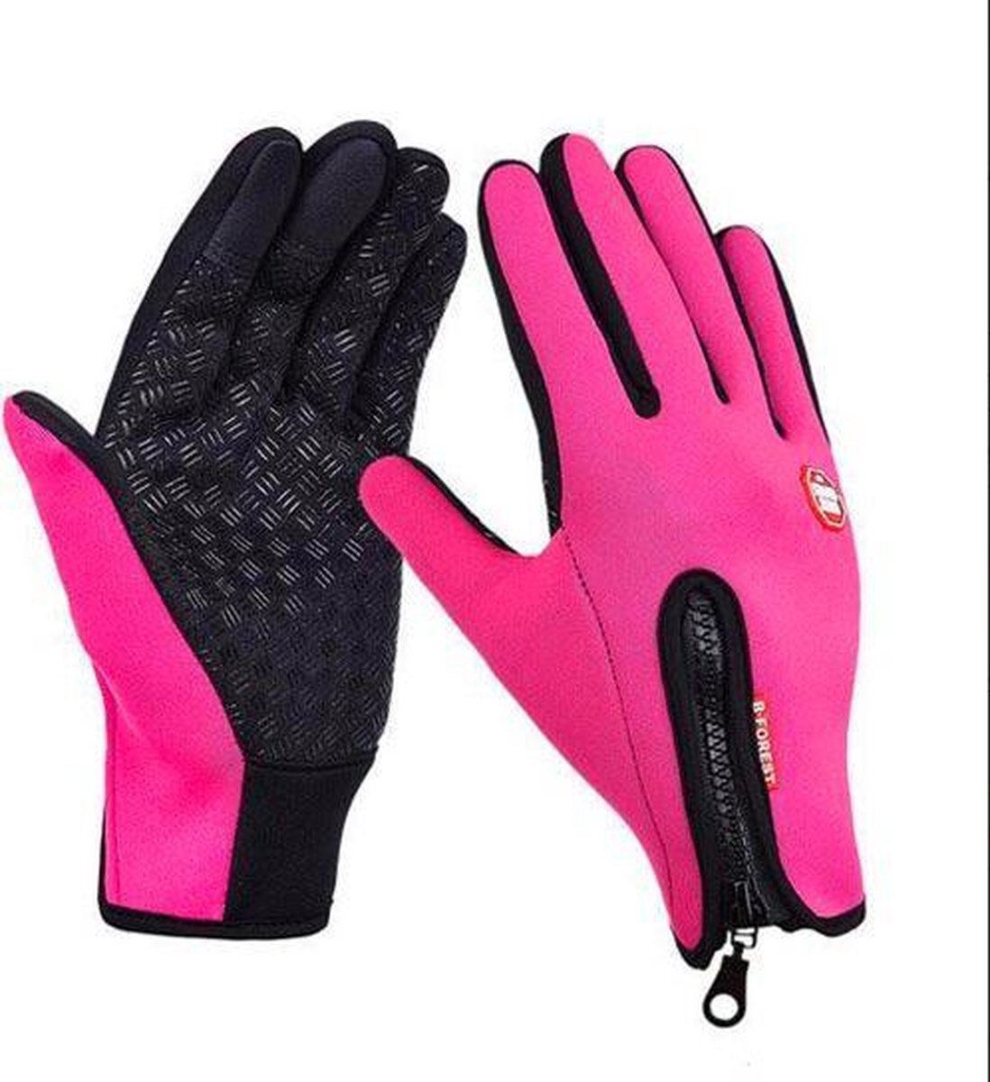 Chimb Winter handschoenen - Fietshandschoenen - Winddicht - Waterproof - Maat XL - Roze