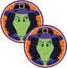 Bellatio Decorations Halloween bierviltjes - 20x stuks - heks - karton - dubbelzijdig