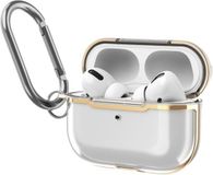 By Qubix AirPods Pro / AirPods Pro 2 hoesje - TPU - Split series - Transparant / Goud