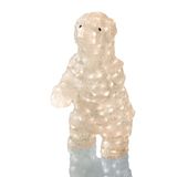 Hellum 575163, LED - ijsbeer, buitendecoratie, met 200 warmwitte LED's, L: 25 cm, B: 25 cm, H: 50 cm, incl. transformator