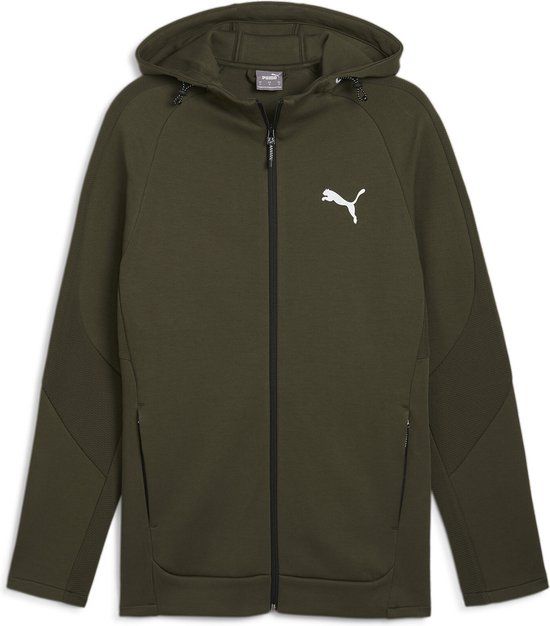 PUMA EVOSTRIPE Heren Hoodie - Dark Olive - Maat S