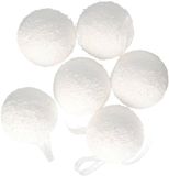 Decoris Kerstballen sneeuw - 36 stuks - Wit - D8 cm