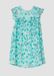 s.Oliver - Robe à manches volantées et plis - Bleu turquoise clair - Taille enfant 134
