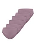 Schiesser Essentiële onderbroeken Vrouwen mauve Effen 6 stuk(s)