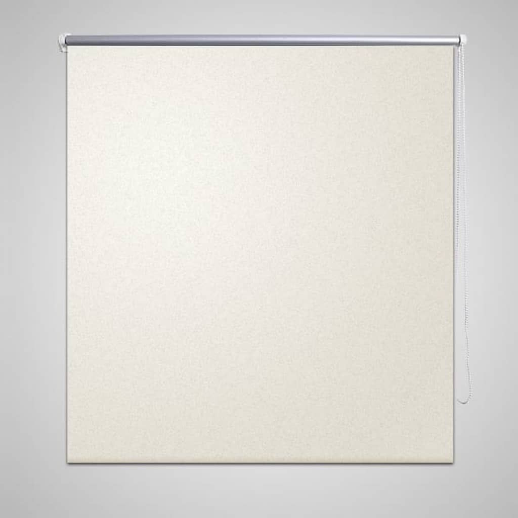 vidaXL Rolgordijn verduisterend 80 x 230 cm crême