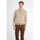 LERROS polo en maille coupe droite - beige