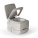 Wiltec toiletten 10 l, compact kampeertoilet, draagbaar toilet met handpomp, eenvoudig te reinigen camping toilet voor campers, draagbare wc