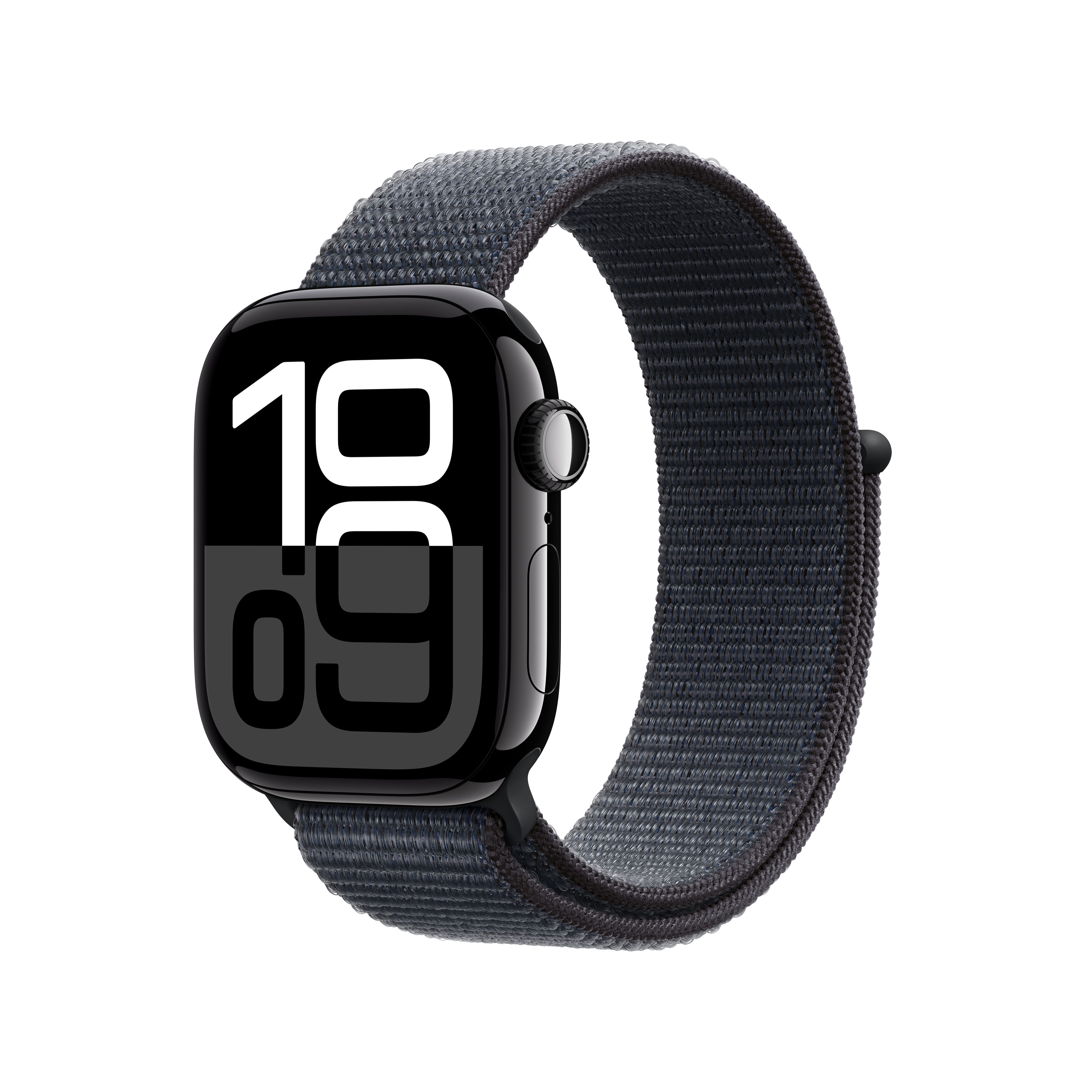 Apple Watch Series 10 42mm - Black Aluminum Case with Black Sport Loop Band - GPS, Wi-Fi