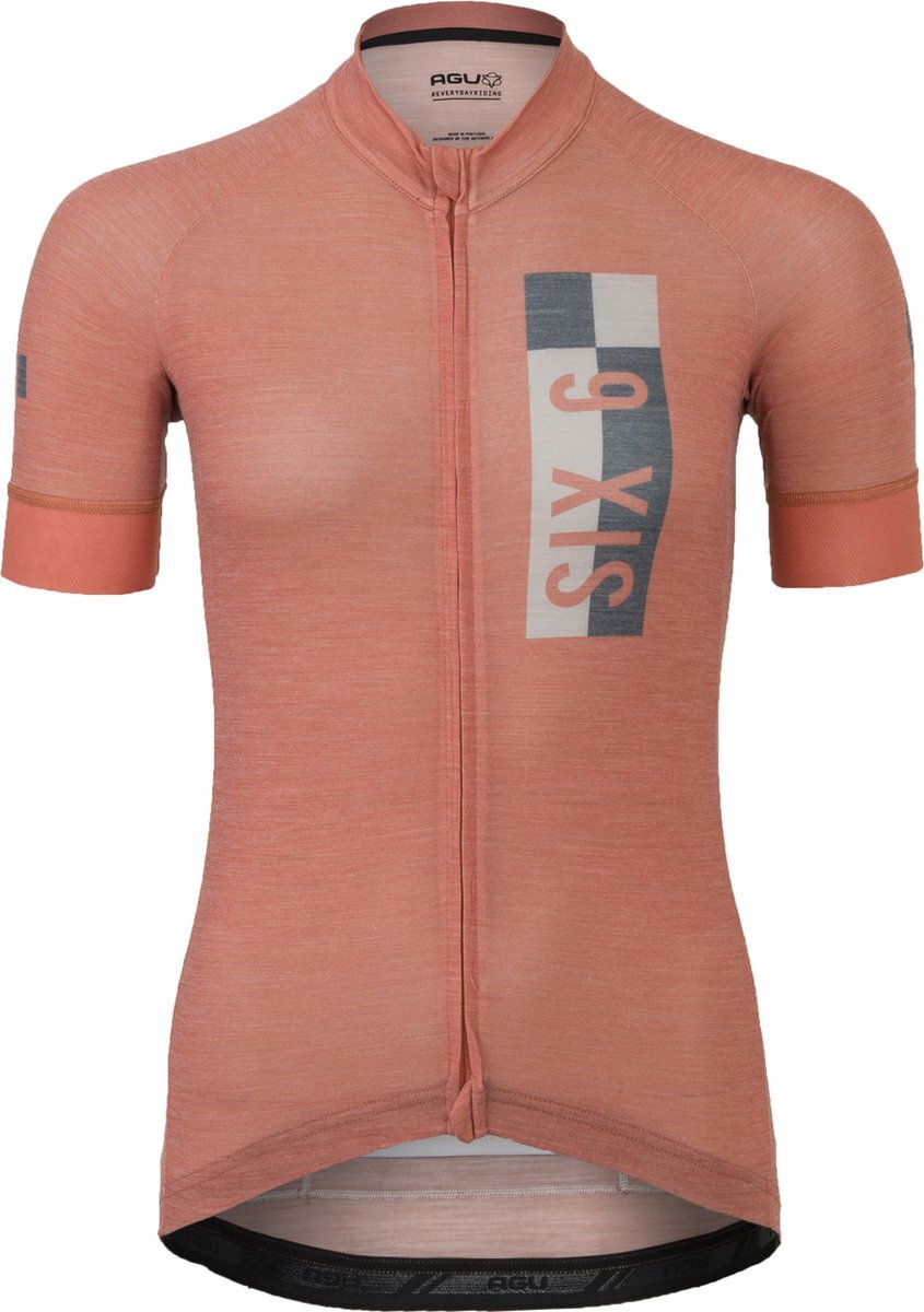 AGU Solid Merino Fietsshirt III Six6 Dames - Oranje - XL