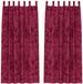 vidaXL Velvet Gordijnen 2 stuks Wijnrood 225 x 140 cm Fluweel