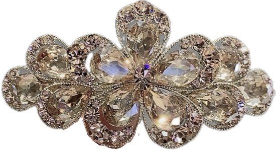 HAIRMUSTHAVES Champagne Flower Hair Clip - 9cm x 4cm - Hair Accessory