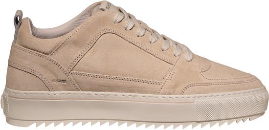 Rehab beige leren combi heren sneakers - Creon