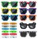 Pixel Lunettes de soleil et bracelets, ensemble de 20 pièces, style mosaïque