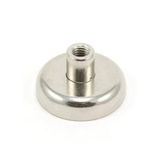 First4magneten 32 mm diameter x 18 mm hoog x M6 schroefdraad Y30BH ferriet pot magneet 5,8 kg trekken (Noorden)