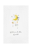 bsb Geboortekaart - Geboortekaart voor meisjes en jongens - mooie kaart verjaardag Welcome to the World - Happy Birthday kaart met envelop - wenskaart geboorte in 11,5 x 17,0 cm