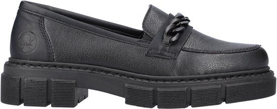 Rieker M3861-01 Zwarte Dames Slippers - Maat 40 - Synthetisch