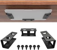 OEM Allecto plus Ergonomische laptopstandaard voor onder bureau met organizer, schroeven en siliconen pads - Geschikt voor laptop, tablet, toetsenbord, router en kabelbox