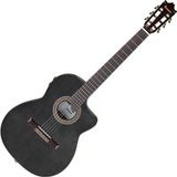 Ibanez GA360TCE-TBK Classical Guitar Transparent Black High Gloss