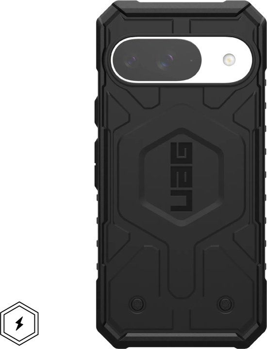Urban Armor Gear Pathfinder Pro Hoesje Geschikt voor Google Pixel 9 | Compatibel met MagSafe | Back Cover | Beschermhoes Zwart