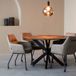 LABEL51 Otis Table à manger - Marron - Bois - 140 cm - Rond