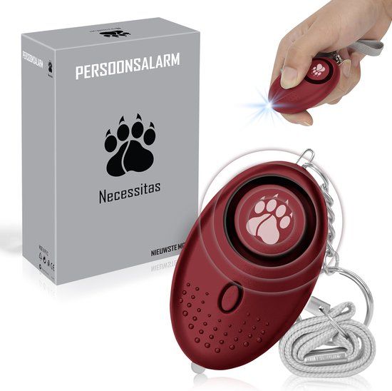 Necessitas Persoonlijk Alarm - 130 DB - Zelfverdediging - Sleutelhanger Alarm