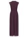 APART Fashion Aparte jumpsuit voor dames met kanten bovendeel en jumpsuit met kanten top (1 stuk), pruim, 44