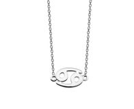 Jwls4u BV Kreeft Ketting Zilver Zodiac ZN007S