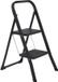 Infinity Goods Stevige Huishoudtrap 2 Treden - Keukentrap Inklapbaar - Anti-Slip - Trap Ladder - Opvouwbaar - Metaal - Zwart
