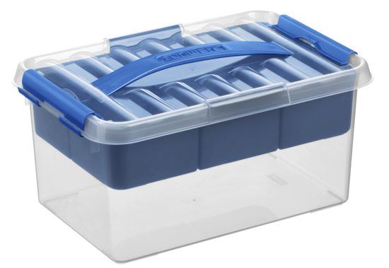 Sunware Q-line MultiBox 6L - transparant/blauw