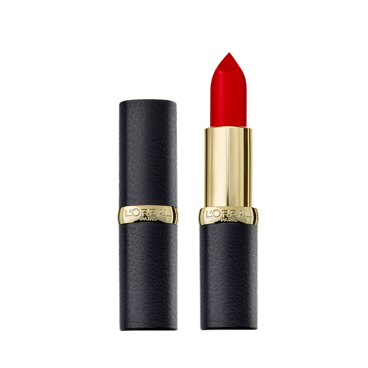 L'Oréal Make-Up Designer Color Riche Matte Lipstick - 347 Rouge Stiletto - Rood - Verzorgende Matte Lippenstift verrijkt met Camillia en Jojoba oliën - 4,54 gr.