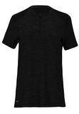 ENDURANCE Marimba Dames Fietsshirt Korte Mouw Zwart Gestreept Polyester/Elastaan