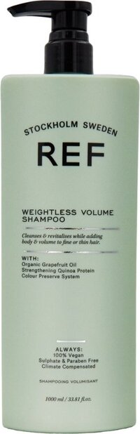 REF Stockholm Weightless Volume Shampoo - 1000ml - Unisex - All Hair Types - Volume Shampoo - Pump Dispenser
