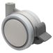 WAGNER Design 01003001 Meubelrol/zwenkwiel/dubbele wielen, zacht, diameter Ø 60 mm, bouwhoogte 70 mm, vergrendeling, zilver, draagkracht 50 kg