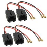 4x Sound-way 4 x kabelkabelboom stekker stekker voor luidsprekers auto compatibel met Alfa Romeo, Lancia, Fiat, Citroen, Peugeot