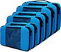 Unyqoos Organisateur de valise, 6 pièces, Bleu