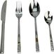 Sola Montana - Set de couverts - 24 pièces - Pour 6 personnes - Moderne - Résistant au lave-vaisselle - Acier inoxydable de qualité supérieure 18/10 - Argenté