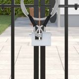 vidaXL Hangslot - 6 st - Zilver - Staal