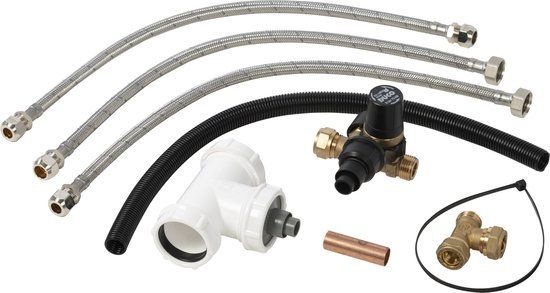 Buurs Aansluitset voor boilers met 12mm aansluiting