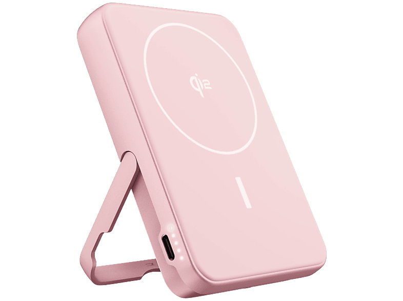 Fresh 'n Rebel Magnet Wireless Powerbank 10000 Mah Qi2 15w - Pastel Pink Roze