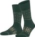 FALKE Sky Limit gedessineerd wol viscose kasjmier sokken heren groen - maat 39-42
