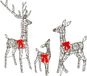 vidaXL Kerst led-rendierfamilie