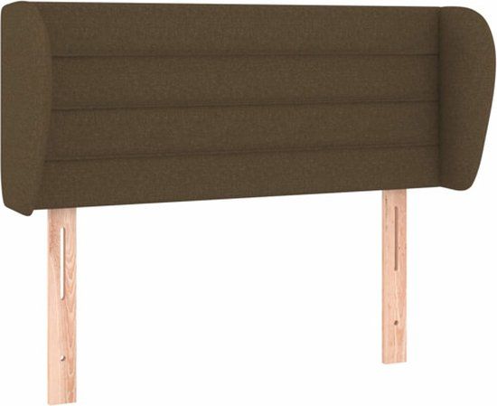 vidaXL Hoofdbord - Stof - Donkerbruin - 83x23x78/88 cm