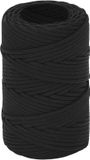 vidaXL Multifunctioneel touw 2 mm 100 m Zwart PP
