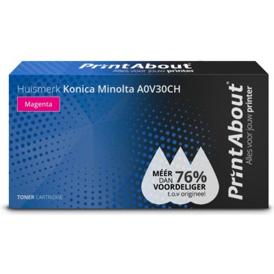 PrintAbout Huismerk Konica Minolta A0V30CH Toner Magenta Hoge capaciteit
