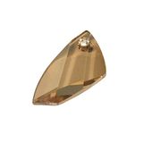 RAYHER Swarovski kristal geslepen hanger, 30 mm, doos 1 stuks, Avant-Garde, gouden schaduw