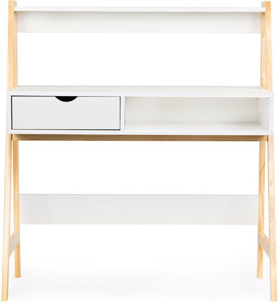 Viking Choice Klein bureau met lade - 99x50x109 cm - wit