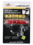 Dunlop Fiets Fahrradrücklicht Achterlicht – Rood/Zwart, 1.1x3.5x2.2, 871125241690