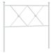 VidaXL Hoofdeind & Voeteind Wit Staal 120 cm